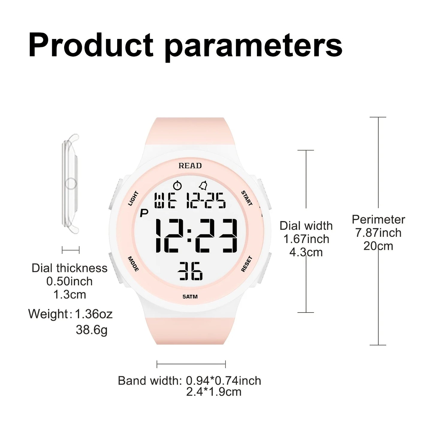 Waterproof Multi-Function Electronic Digital Watch